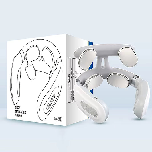 Smart Neck Massage Instrument Portable Shoulder Neck Massage Cervical Vertebra Health Care Vibrator Heating Compress Massage - SP!NECK™ 
