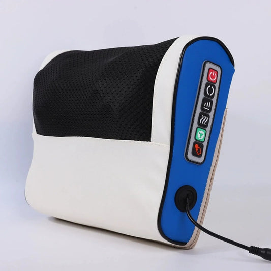 Multifunctional Neck Pillow Massager Adjustable Hot Compress Neck Shoulder Kneading Massage Tool Home Lumbar Spine Relaxation