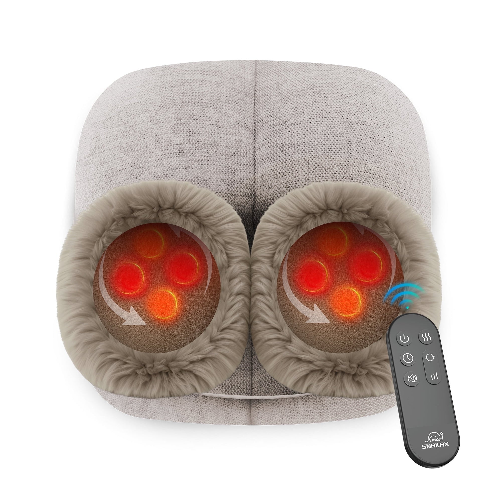 Shiatsu Foot Warmer 3-In-1 Back Massager, Kneading Foot Massager