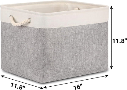 Large Storage Bins for Shelves 2 Pack 16X12  Organizer Bins 