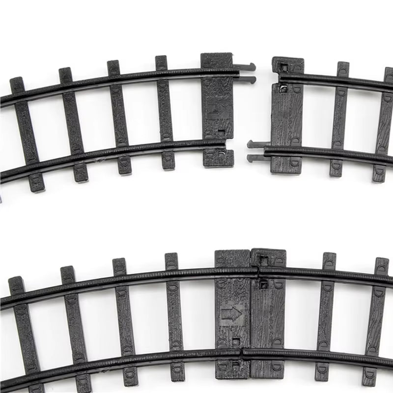 Christmas Tree Decor Train Track Frame Railway Car Sound Light Rail Car Festival Gifts Christmas Train Electric Toy Random Color