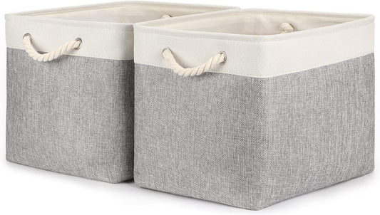 Large Storage Bins for Shelves 2 Pack 16X12  Organizer Bins 