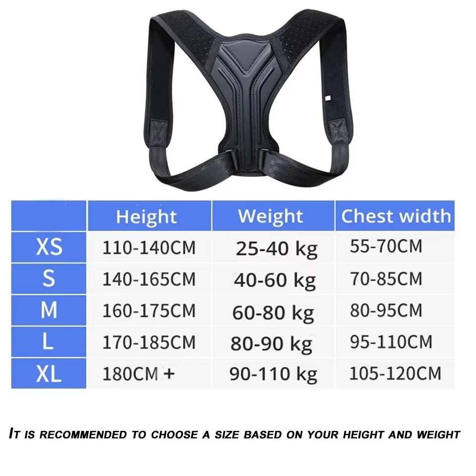 Posture Corrector Back Brace Adjustable Posture Brace for Upper Back Shoulder Back Pain Relief Trainer Spine Support - SP!NECK™ 