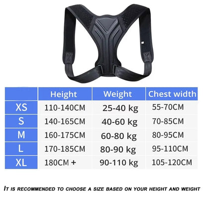 Posture Corrector Back Brace Adjustable Posture Brace for Upper Back Shoulder Back Pain Relief Trainer Spine Support - SP!NECK™ 
