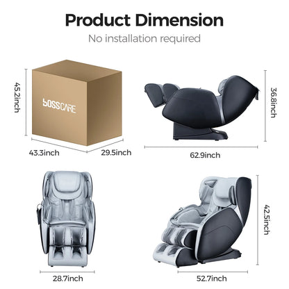 4D Massage Chair - Zero Gravity Shiatsu & Heat Therapy - SP!NECK™ 