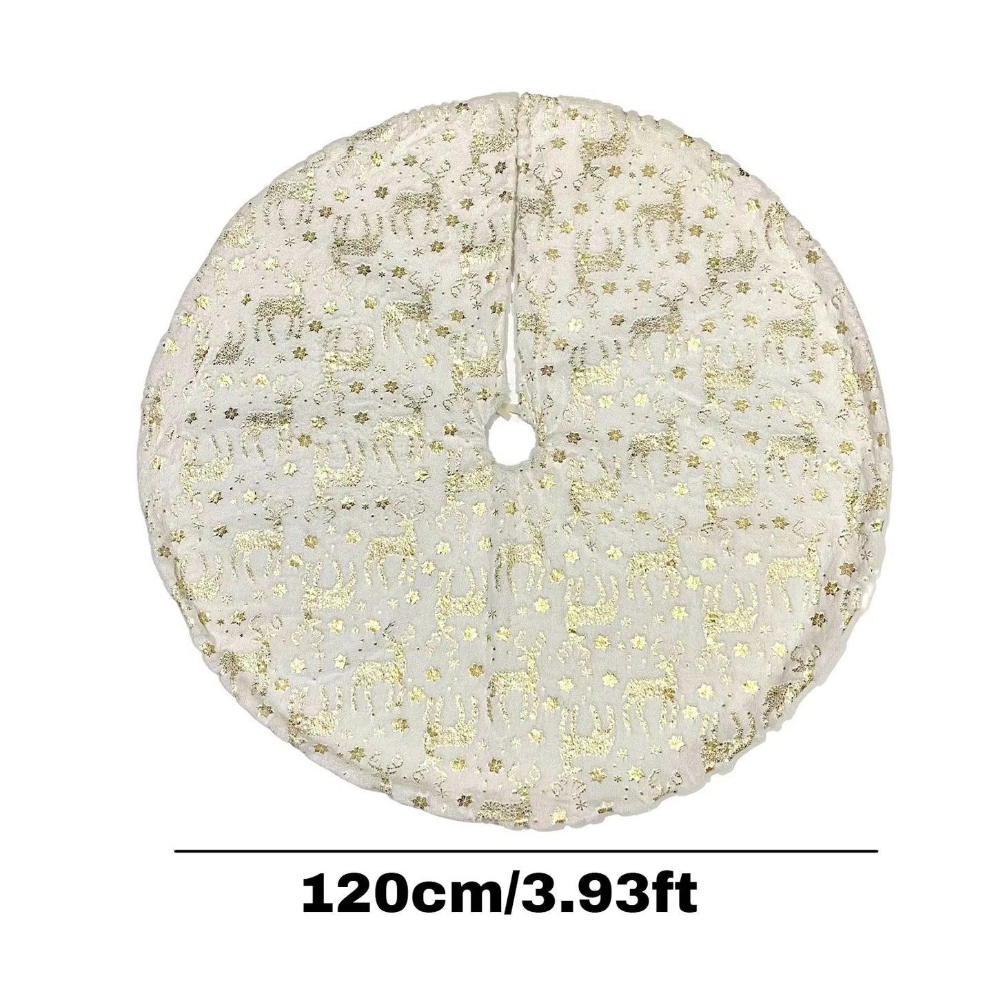 Christmas Tree Skirt Snowflake Decoration Skirt Christmas Decoration Ornament Xmas Trees Skirts Base Cover New Year Navidad