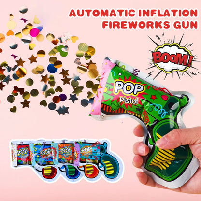 Party Atmosphere Confetti Handheld Fireworks Gun Toys Interesting Creative Fireworks for Christmas New Year Party Surprise Toy