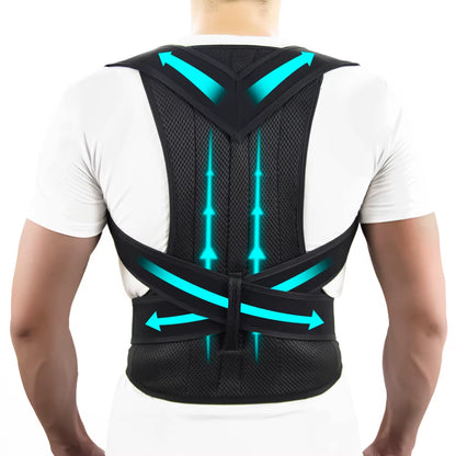 Back Brace Posture Corrector for Women and Men, Shoulder Straightener, Adjustable Full Back Support for Upper and Lower Back - SP!NECK™ 