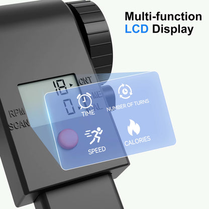 Under Desk Bike Pedal Mini Exercise Bike with Electronic Display for Indoor Leg and Arm Recovery Folding Pedal Exerciser