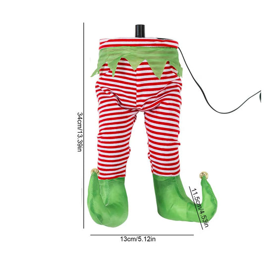 Christmas Santa Legs USB Christmas Scene Layout Animated Foot Christmas Ornament Christmas Tree Ornament Decorations For