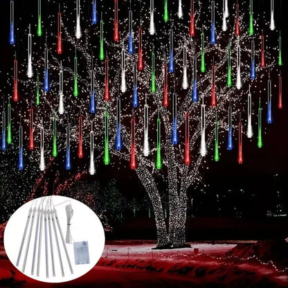 30Cm LED Meteor Shower Rain String Lights AA Battery LED Lights Street Christmas Decoration for Home Outdoor Wedding Party Decor