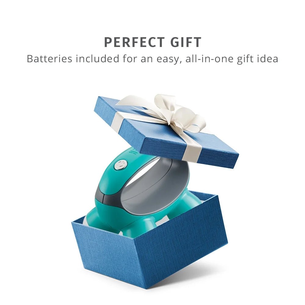 SP!NECK™ ergonomic neck massager in blue gift box with ribbon, perfect wellness gift