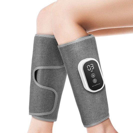 SP!NECK smart leg massager wraps with digital display for pain relief and recovery
